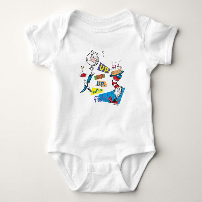 Body Para Bebé Dr. Seuss | Arriba Arriba Arriba con un Pez (Anverso)