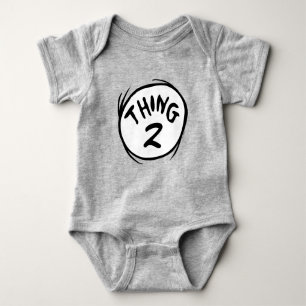 Body Para Bebé Dr. Seuss Cosa Uno personalizada Cosa Dos