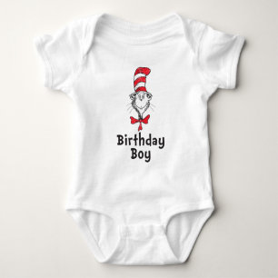 Body Para Bebé Dr. Seuss Gato con Sombrero Cumpleañero