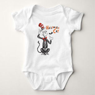 Body Para Bebé Dr. Seuss Gato Ensombrerado de Halloween