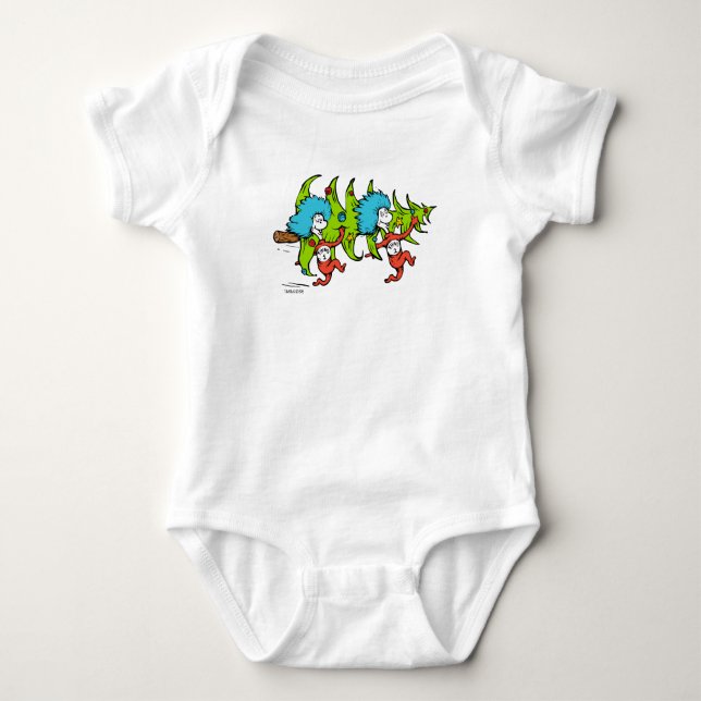 Body Para Bebé Dr. Seuss | Grinch | Cosa Uno Cosa Navidad (Anverso)