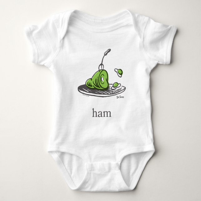 Body Para Bebé Dr. Seuss | Huevos verdes con jamón (Anverso)