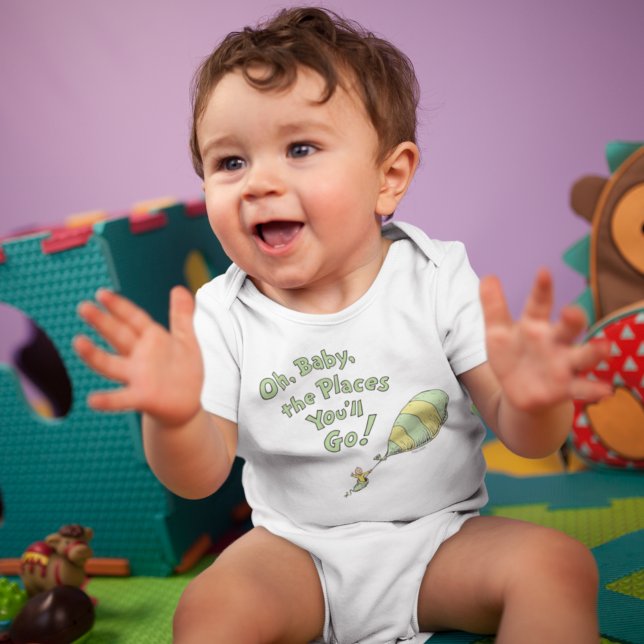 Body Para Bebé Dr. Seuss | Oh, nena, ¡los lugares a los que vas!  (Subido por el creador)