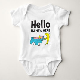 Body Para Bebé Dr. Seuss | Un pez | Hola soy nuevo aquí