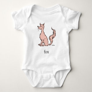 Body Para Bebé Dr. Seuss   Zorro Rosa