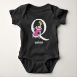 Body Para Bebé Dr. Seuss's ABC: Letter Q - White | Add Your Name<br><div class="desc">This Dr. Seuss ABC: Letter Q design is the perfect gift for a baby shower or your child's first or second birthday.  Personalize this design by adding your child's name or by changing the background color on the product.</div>