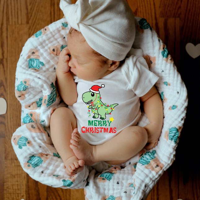 Body Para Bebé Dragón bebé más lindo con Sombrero Santa (Subido por el creador)