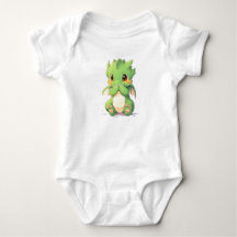 Dragón de bebé verde