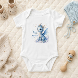 Body Para Bebé Dragón de Fantasía Adorable Nacido para Ser Mági