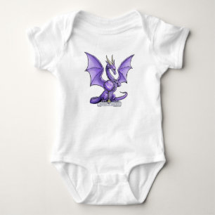Body Para Bebé Dragón de febrero Birthstone - amatista