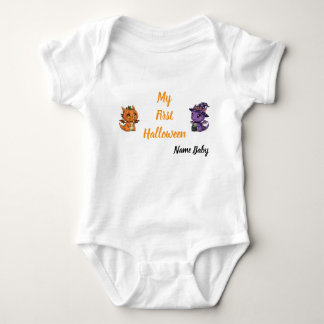 Body Para Bebé Dragón Esqueleto Adorable Mi Primer Halloween Bebé