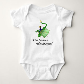 Body Para Bebé Dragon Princess Shirt, con palabras