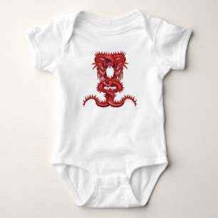 Body Para Bebé Dragón rojo doble