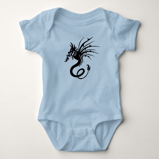 Body Para Bebé Dragón tribal (Anverso)