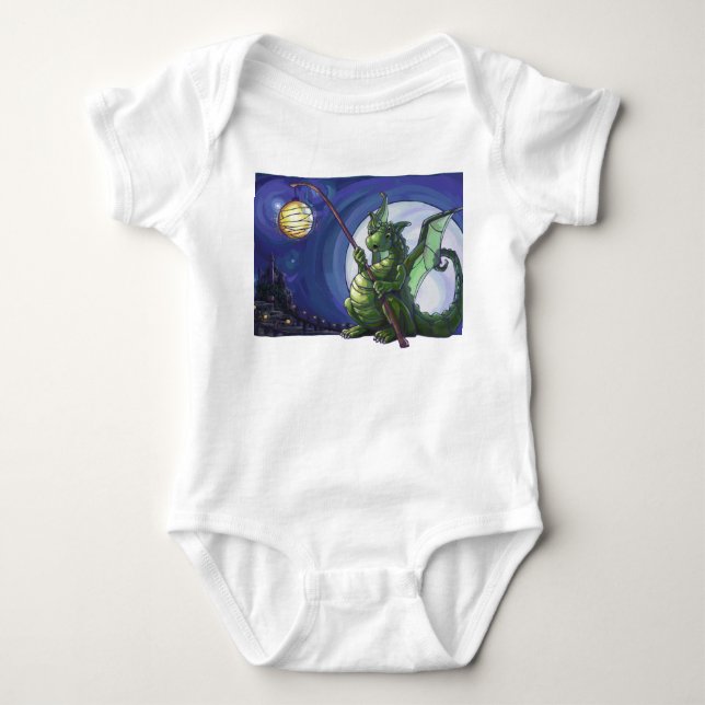 Body Para Bebé Dragon Watch Art (Anverso)