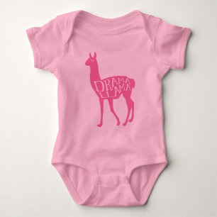 Body Para Bebé Drama rosa llama a camiseta
