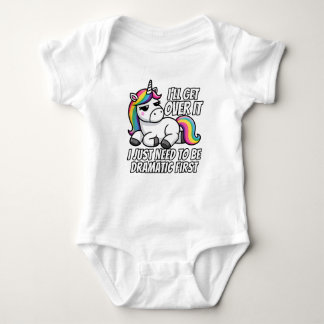 Body Para Bebé Dramático unicornio superando el estilo