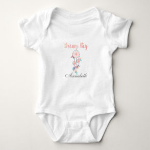 Body Para Bebé Dream Big Dreamcatcher Dream Catcher in Peach
