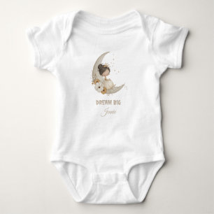 Body Para Bebé Dream Big Fairy Moon Child - Nombre personalizado