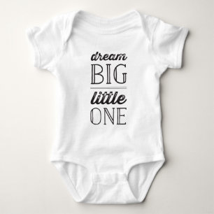Body Para Bebé Dream Big Little One Neutral Kids Baby T shirt
