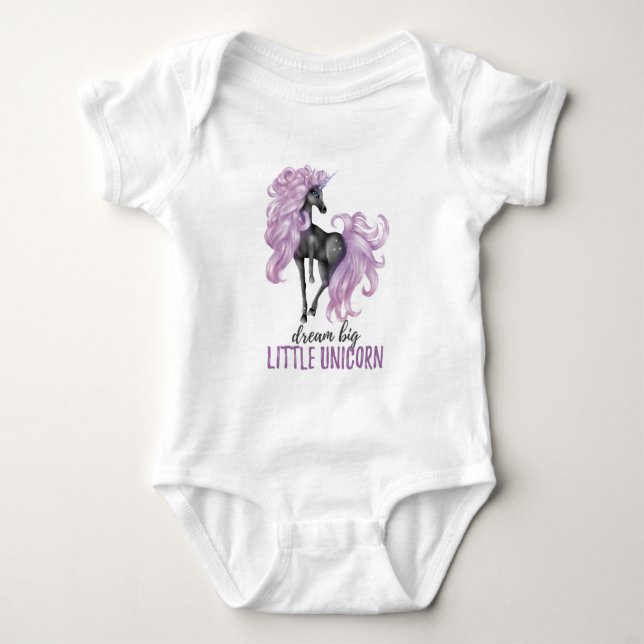 Body Para Bebé Dream Big Little Unicorn (Anverso)