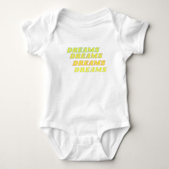 Body Para Bebé Dreams Baby White Bodysuit (Anverso)