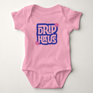 Body Para Bebé Drip Haus – Logotipo Retro Divertido