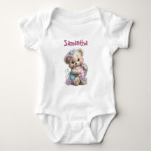 Ducha de bebé de osito de camiseta