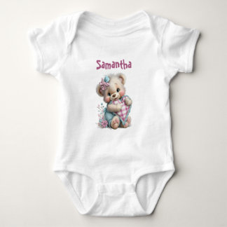 Body Para Bebé Ducha de bebé de osito de camiseta