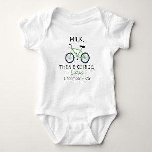 Body Para Bebé Ducha de Bebé en Bicicleta Leche Luego Paseo en Bi