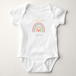 Body Para Bebé Ducha de bebé ilustrativa arcoíris de acuarela col