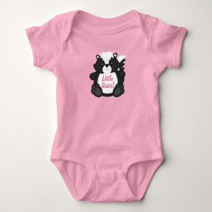 Body Para Bebé Ducha de Bebé Mapache Rosa