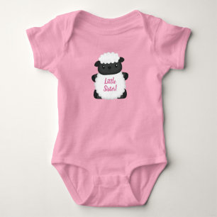 Body Para Bebé Ducha de Bebé Oveja Rosa