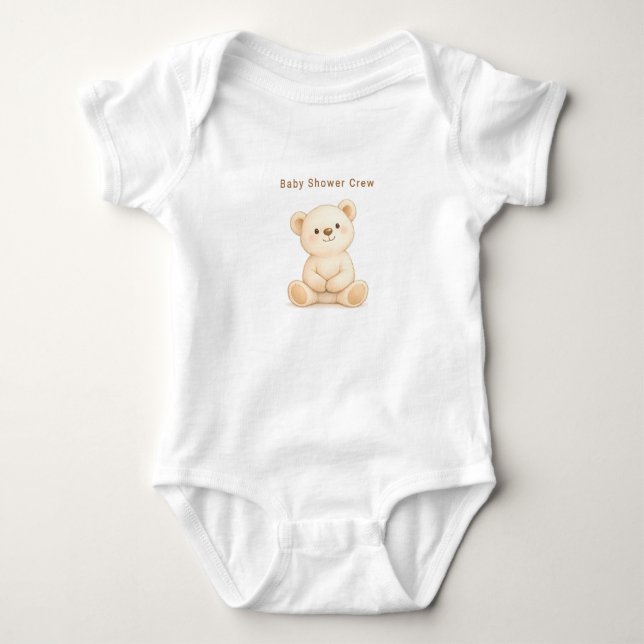 Body Para Bebé Ducha de bebé personalizable (Anverso)
