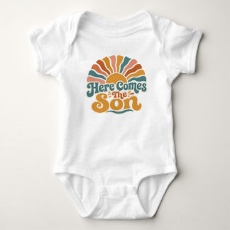 Body Para Bebé Ducha de Bebé Sunshine Aquí Viene El Hijo