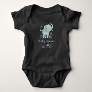 Body Para Bebé Ducha de niño elefante azul Adorable