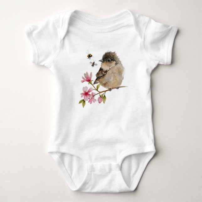 Body Para Bebé Dulce Baby Bird Infantil Bodysuit (Anverso)
