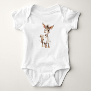 Body Para Bebé Dulce bebé Donkey con vestido