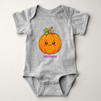 Body Para Bebé Dulce Calabaza Sonriente de Kawaii de Dibujos Anim