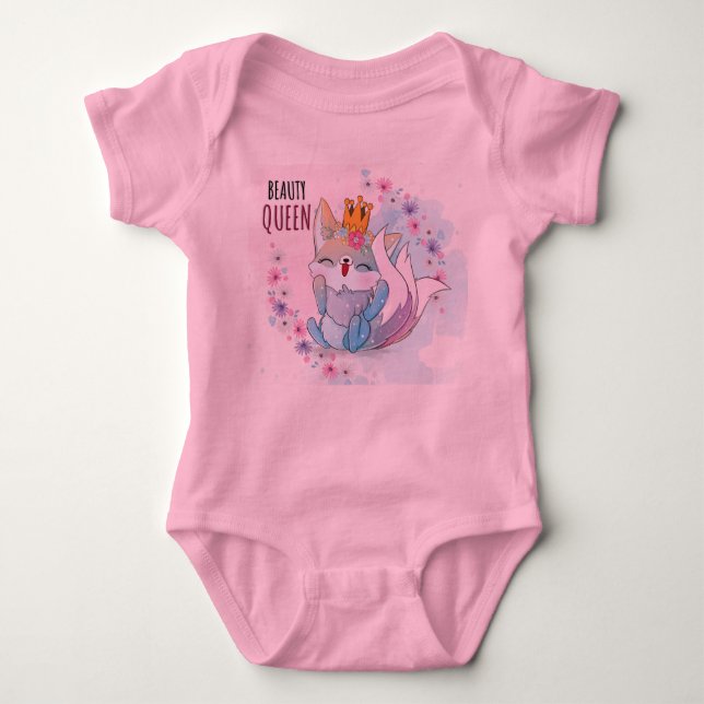 Body Para Bebé Dulce Chica Personalizado Baby Bodysuit (Anverso)
