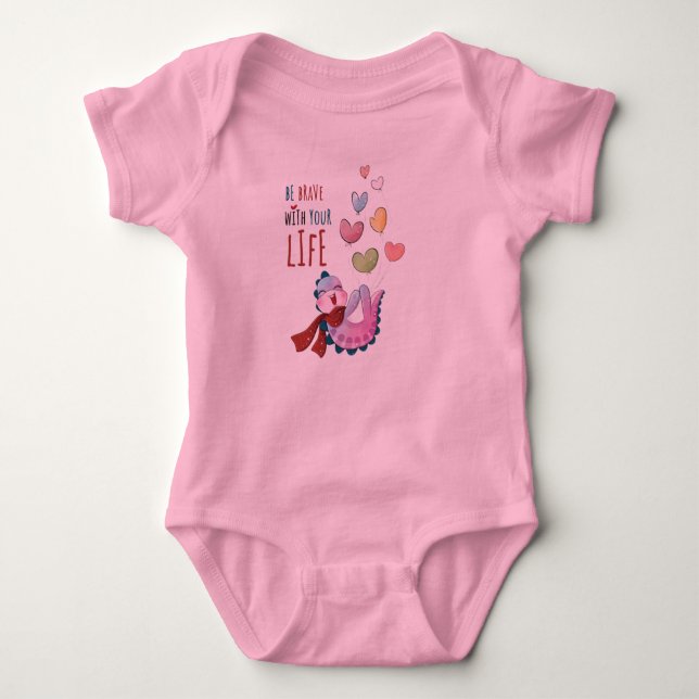 Body Para Bebé Dulce Chica Personalizado Baby Bodysuit (Anverso)