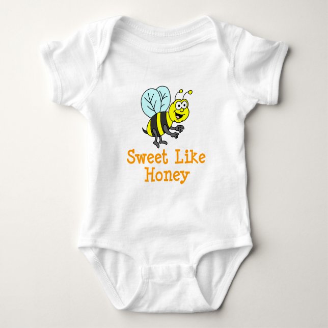 Body Para Bebé Dulce como Abeja (Anverso)