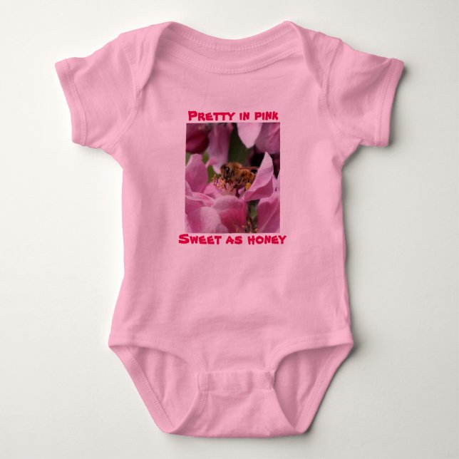 Body Para Bebé Dulce como miel con abeja y crema de manzana (Anverso)