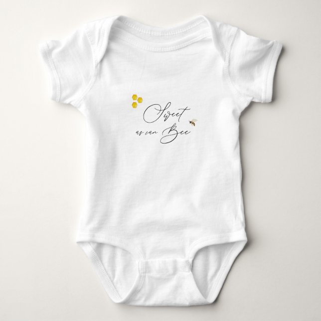Body Para Bebé Dulce como puede ser, bebe simple de miel (Anverso)