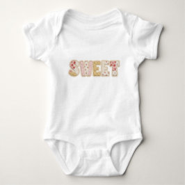 Body Para Bebé Dulce diseño de verano patchwork de fresa acolchad