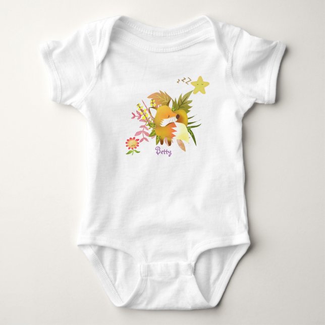 Body Para Bebé Dulce Dreams Fox Baby Bodysuit (Anverso)