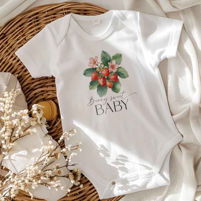 Body Para Bebé Dulce Fiesta de Bienvenida de Fresa de Strawberry  (Subido por el creador)