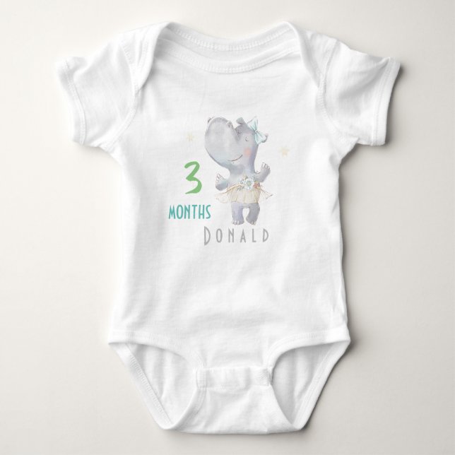 Body Para Bebé Dulce hipo Baby Bodysuit (Anverso)