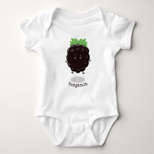 Body Para Bebé Dulce ilustración de dibujos animados de morado de