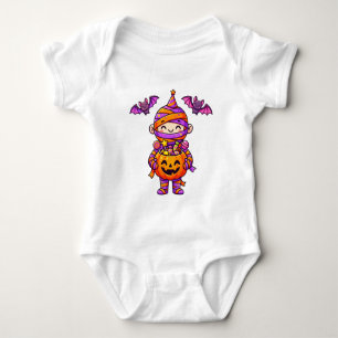 Body Para Bebé Dulce Momia de Calabaza de Halloween